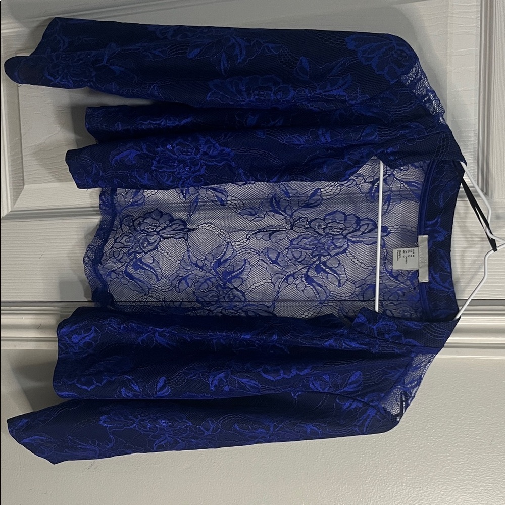 H&M Royal Blue Lace Women's Blazer